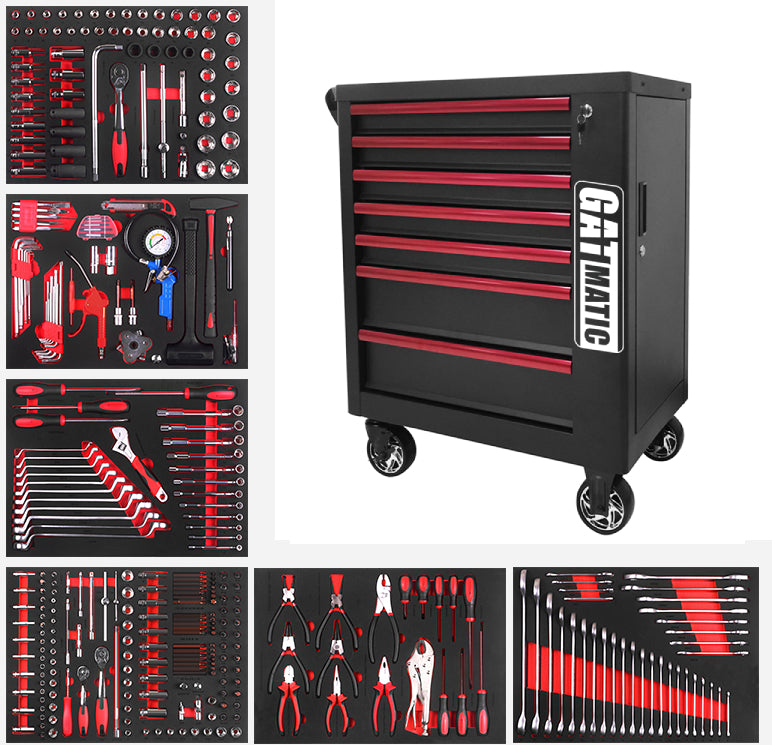 GATMATIC GTT381 ABS Tray Worktop Tool Cabinet With Tools