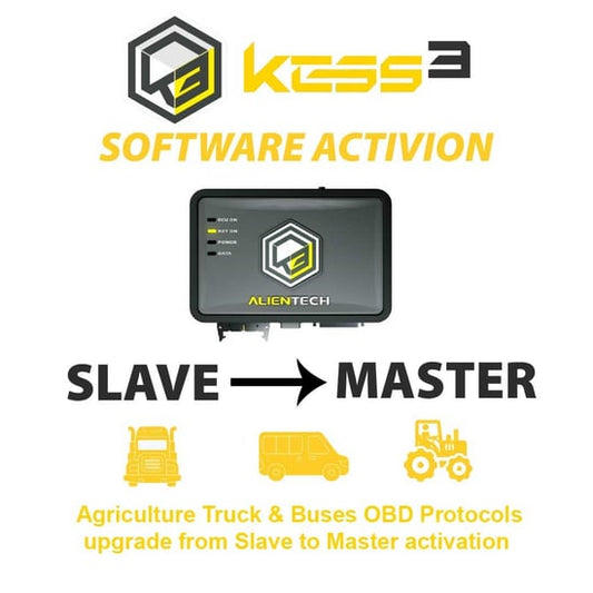 Alientech KESS3SU003 KESS3 Slave Agriculture Truck & Buses OBD Protocols upgrade from Slave to Master activation