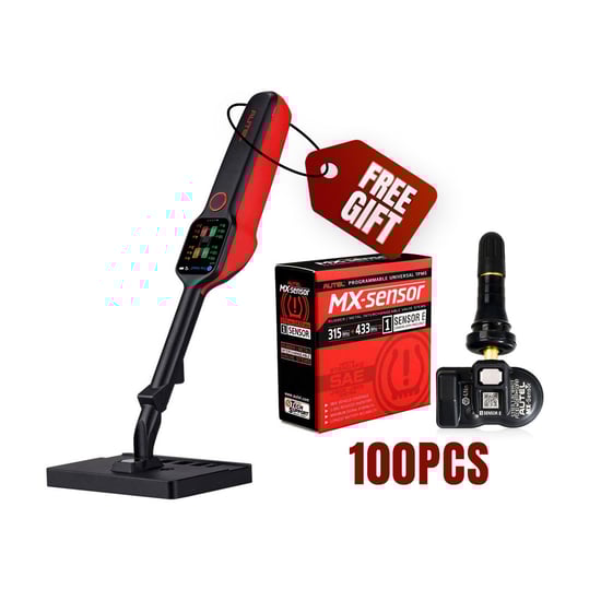 Autel MX-Sensor E TPMS Rubber 100 PCs + Free MaxiTPMS TBE200 Tire Control Device